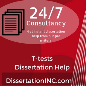 Dissertation using t test
